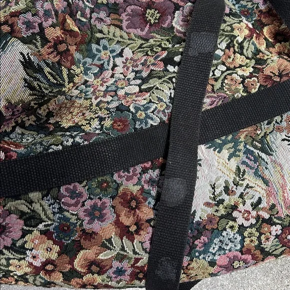 Vintage Victoria Rosenthal Design Floral Tapestry Weekender Bag - Picture 6 of 16